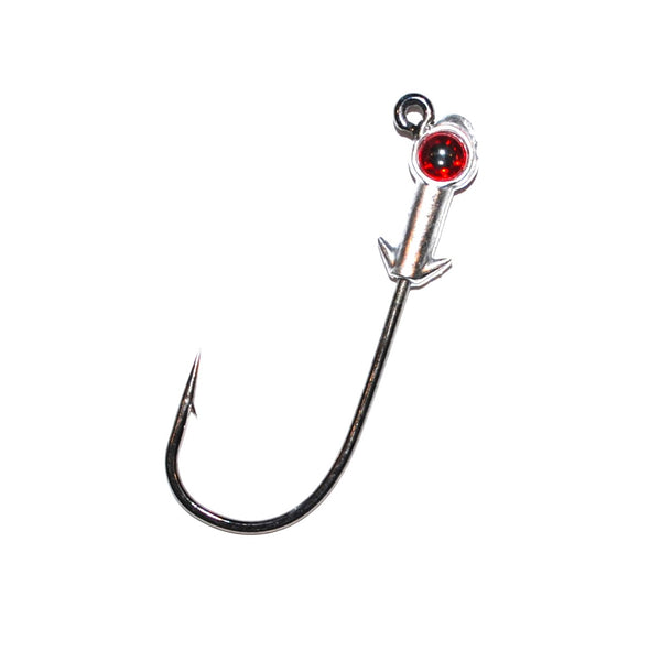 Red Eye #4 Sickle Hook Jig Heads