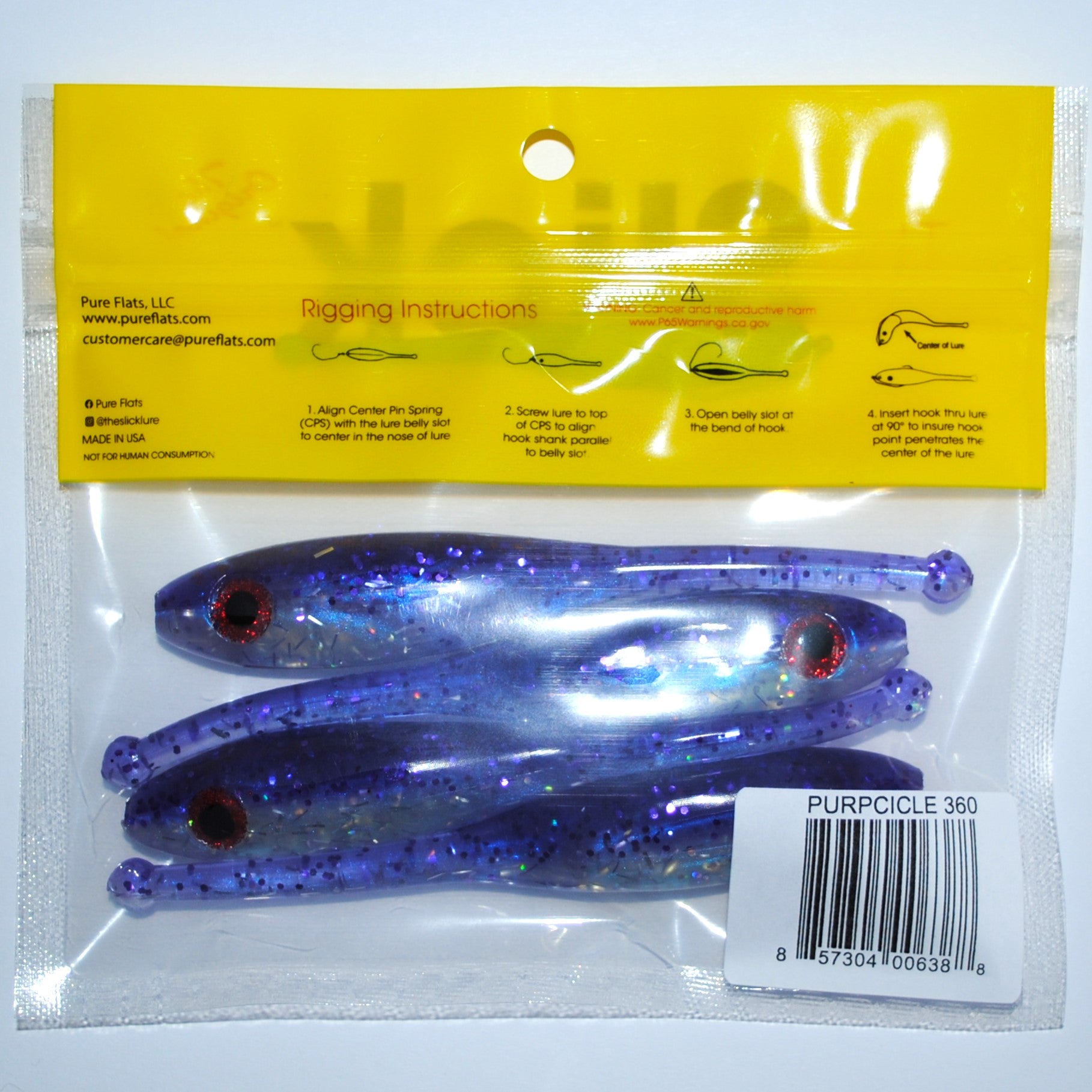 The Slick Lures Purpcicle 360 The Slick Lures Purpcicle 360
