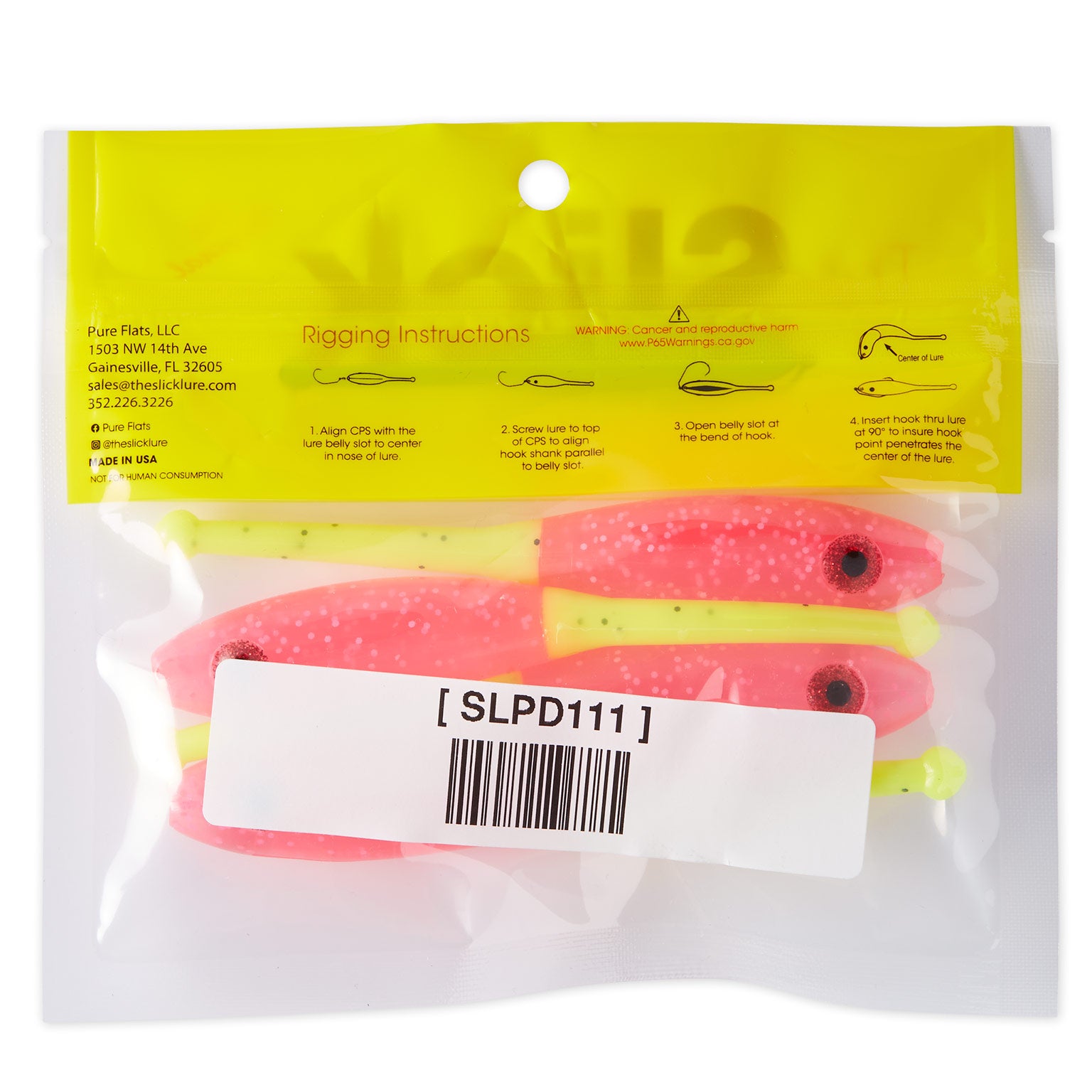 dirty fishing lures The Slick Lures Pink Dirty Chartreuse